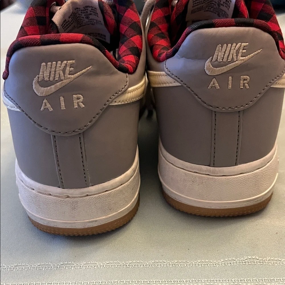 Nike Air Force 1 Gray and Red Sneakers size 8.5